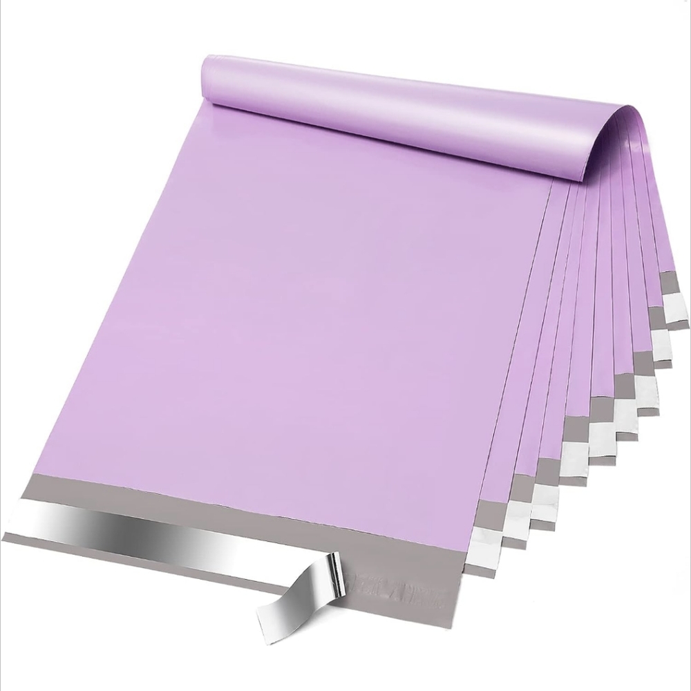 10 19x24 Poly Mailers Purple Waterproof